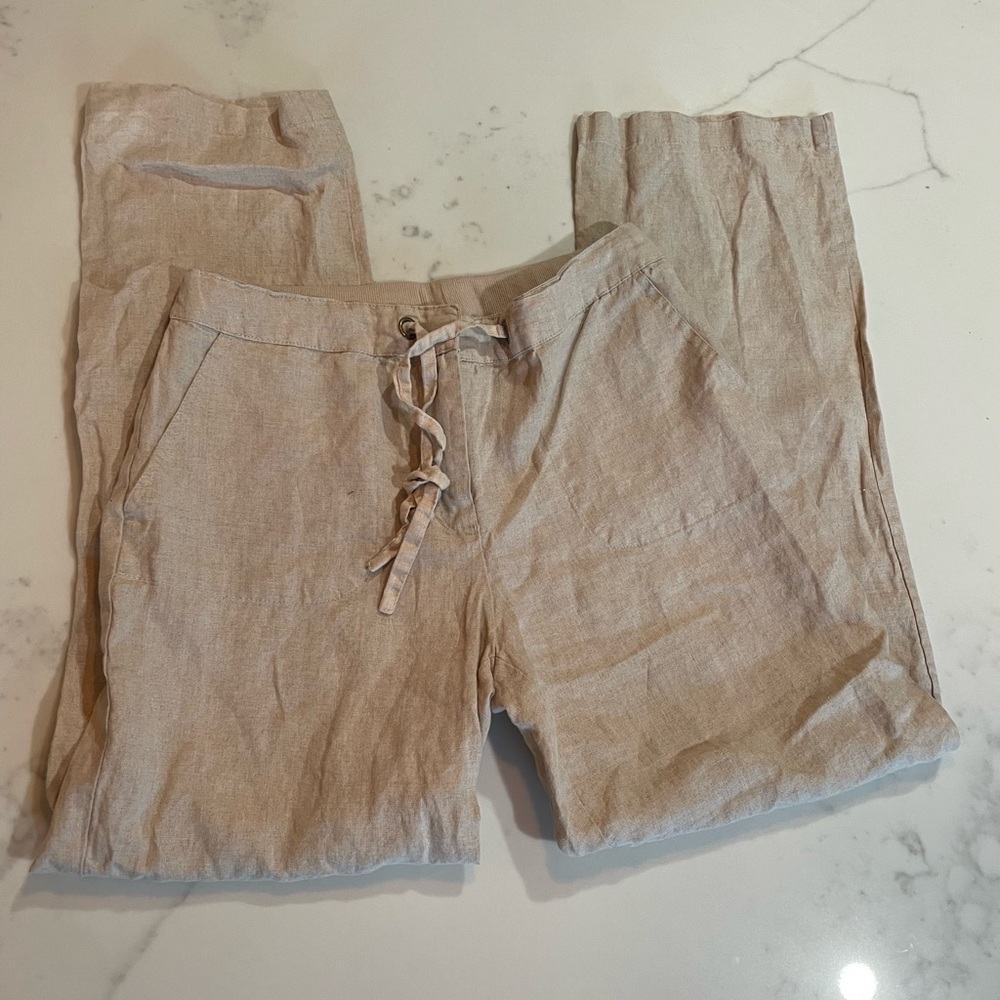 Charter Club Classic tan Linen Pants